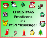 Christmas MSN Emoticons screenshot